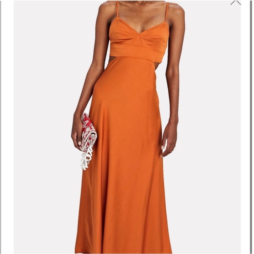 A.L.C. Vibrant Orange Maxi Dress